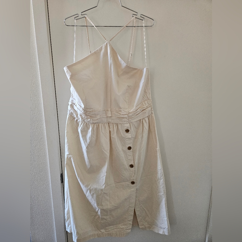 Banana Republic Cream Strapless Dress